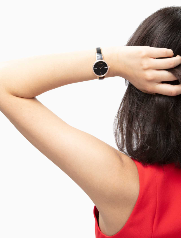  Shop Authentic Calvin Klein Seduce Black Dial Two Tone Steel Strap Watch for Women - K4E2NX1S - Luxxuri