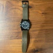  Shop Authentic Marc Jacobs Larry Chronograph Black Dial Grey Leather Strap Watch for Men - MBM5034 - Luxxuri