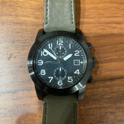  Shop Authentic Marc Jacobs Larry Chronograph Black Dial Grey Leather Strap Watch for Men - MBM5034 - Luxxuri