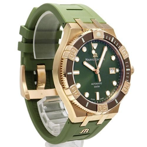  Shop Authentic Maurice Lacroix Aikon Venturer Bronze Dial Green Rubber Strap Watch For Men - AI6058-BRZ01-630-1 - Luxxuri