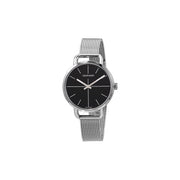  Shop Authentic Calvin Klein Even Black Dial Silver Mesh Bracelet Watch for Women - K7B23121 - Luxxuri