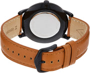  Shop Authentic Fossil The Minimalist Black Dial Brown Leather Strap Watch for Men - FS5305 - Luxxuri