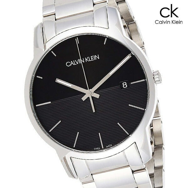  Shop Authentic Calvin Klein City Black Dial Silver Steel Strap Watch for Men - K2G2G14C - Luxxuri