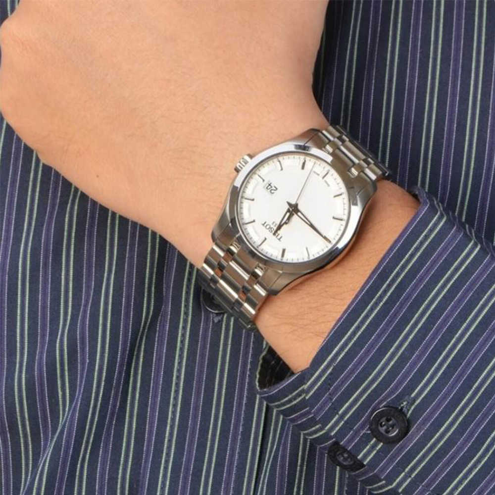  Shop Authentic Tissot T Trend Couturier Chronograph White Dial Silver Steel Strap Watch For Men - T035.410.11.031.00 - Luxxuri
