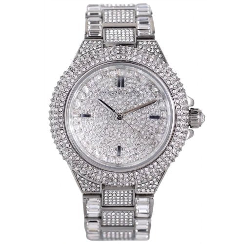 Shop Authentic Michael Kors Camille Crystal Pave Dial Silver Steel Strap Watch for Women - MK5869 - Luxxuri