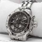  Shop Authentic Tissot PRS 200 Grey Dial Chronograph Grey Dial Silver Steel Strap Watch For Men - T067.417.11.051.00 - Luxxuri