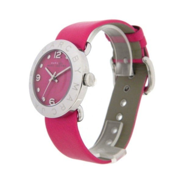  Shop Authentic Marc Jacobs Amy Pop Pink Dial Pink Leather Strap Watch for Women - MBM1286 - Luxxuri