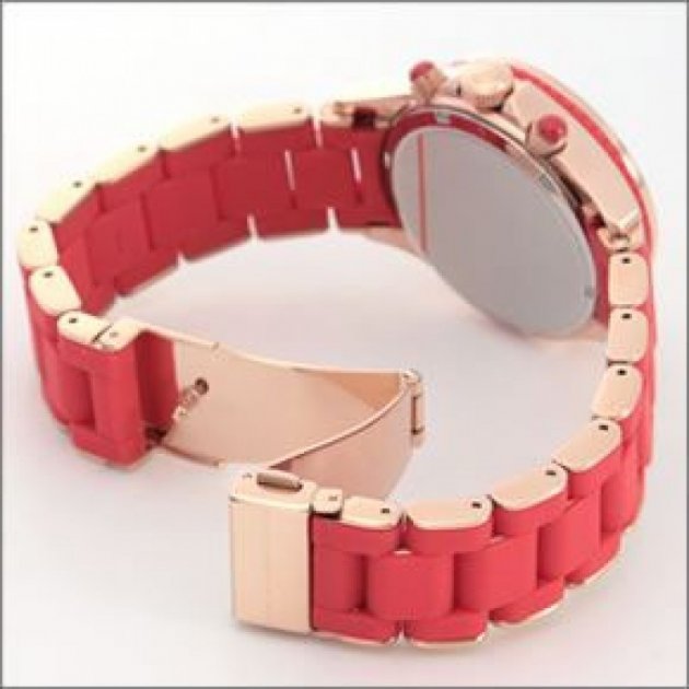  Shop Authentic Marc Jacobs Rock Chronograph Red Dial Red Silicone Strap Watch for Women - MBM2577 - Luxxuri
