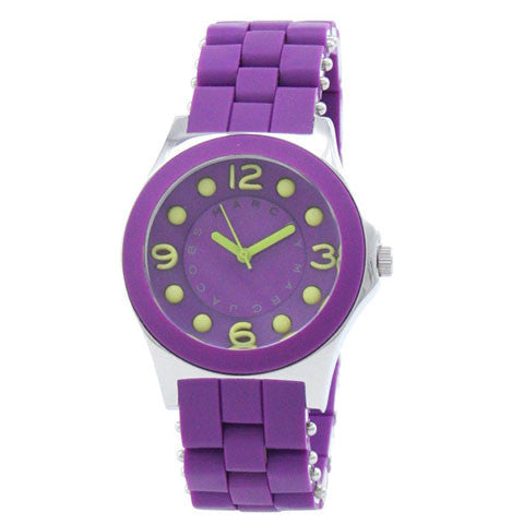  Shop Authentic Marc Jacobs Pelly Purple Dial Purple Silicone Strap Watch for Women - MBM2505 - Luxxuri