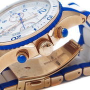  Shop Authentic Marc Jacobs Rock Chronograph White Dial Two Tone Silicone Strap Watch for Women - MBM2594 - Luxxuri