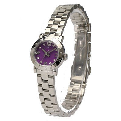  Shop Authentic Marc Jacobs Amy Purple Dial Silver Steel Strap Watch for Women - MBM3228 - Luxxuri
