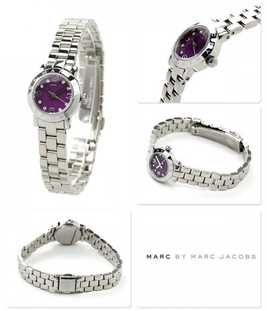  Shop Authentic Marc Jacobs Amy Purple Dial Silver Steel Strap Watch for Women - MBM3228 - Luxxuri