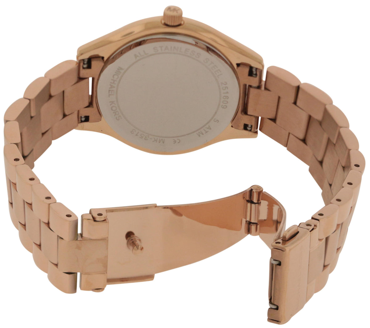  Shop Authentic Michael Kors Slim Runway Rose Gold Dial Rose Gold Steel Strap Watch for Women - MK3513 - Luxxuri