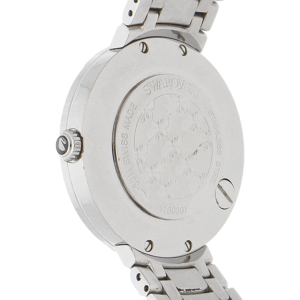  Shop Authentic Swarovski Lovely Crystal Mother of Pearl Dial Silver Steel Strap Watch for Women - 1160307 - Luxxuri
