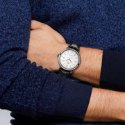  Shop Authentic IWC Portofino Automatic White Dial Black Leather Strap Watch for Men - IW356517 - Luxxuri