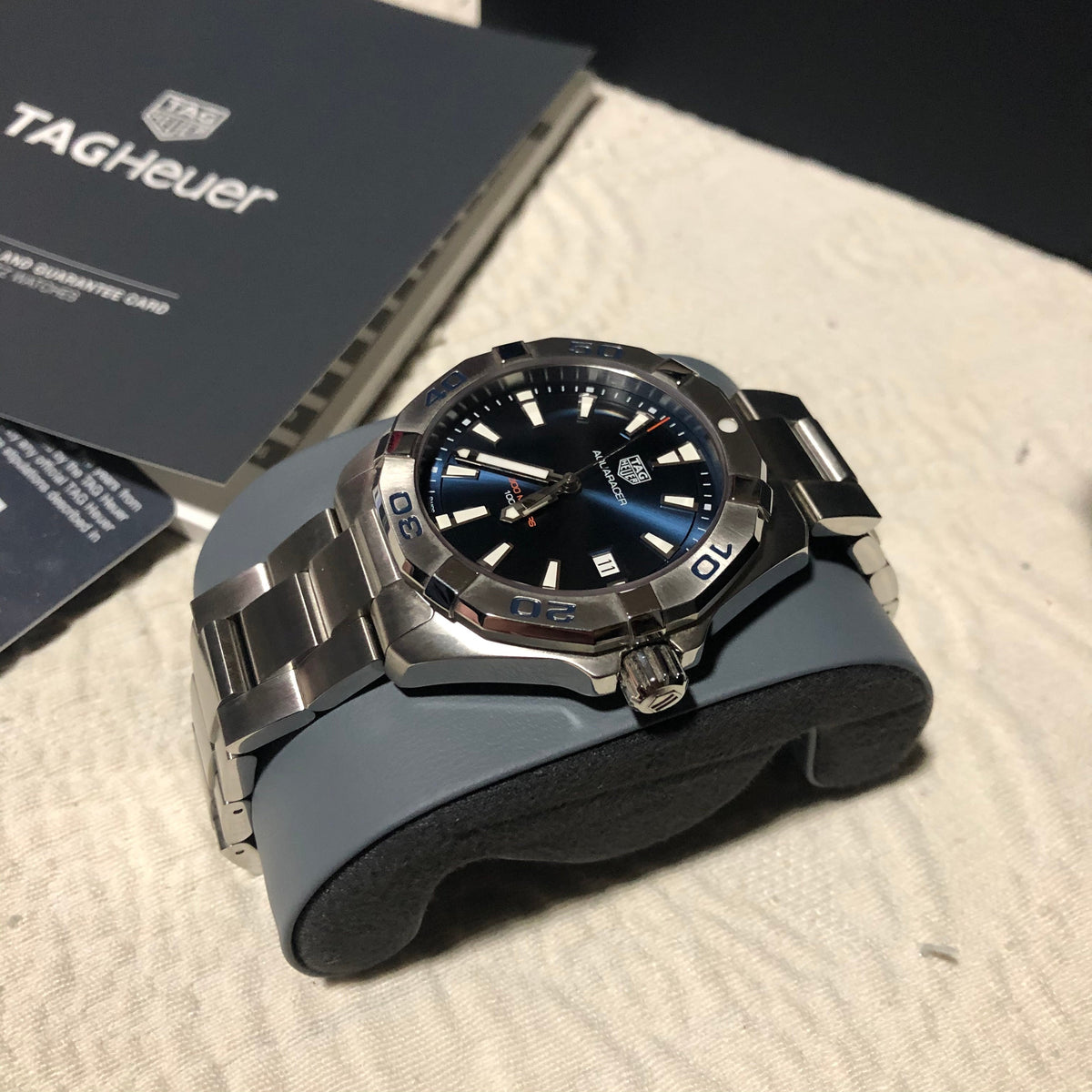  Shop Authentic Tag Heuer Aquaracer Blue Dial Watch for Men - WBD1112.BA0928 - Luxxuri