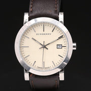  Shop Authentic Burberry Heritage Beige Dial Brown Leather Strap Watch for Men - BU1777 - Luxxuri