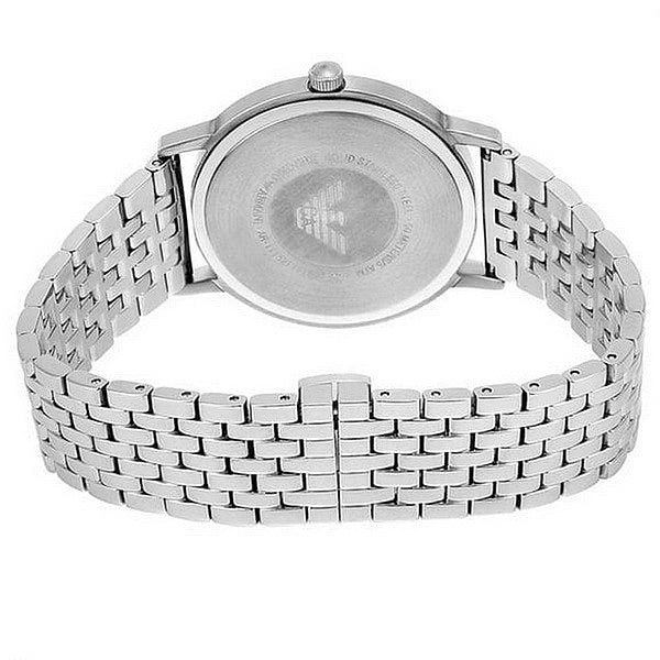  Shop Authentic Emporio Armani Kappa Black Dial Silver Steel Strap Watch For Men - AR11152 - Luxxuri