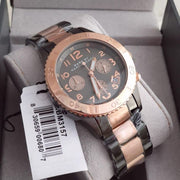  Shop Authentic Marc Jacobs Marc Chronograph Grey Dial Two Tone Steel Strap Watch for Men - MBM3157 - Luxxuri