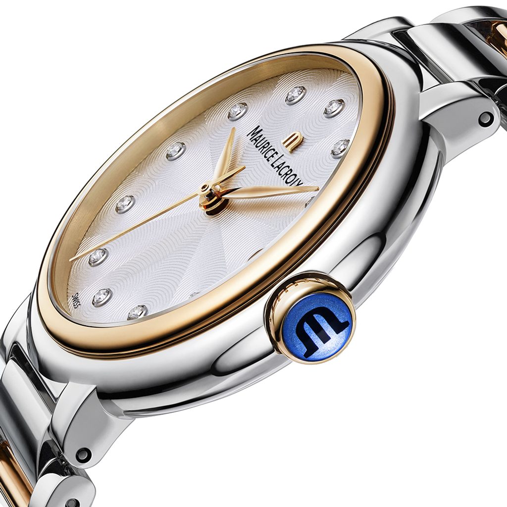 Shop Authentic Maurice Lacroix Fiaba Mother of Pearl Dial Two Tone Steel Strap Watch for Women - FA1007-PVP13-170-1 - Luxxuri