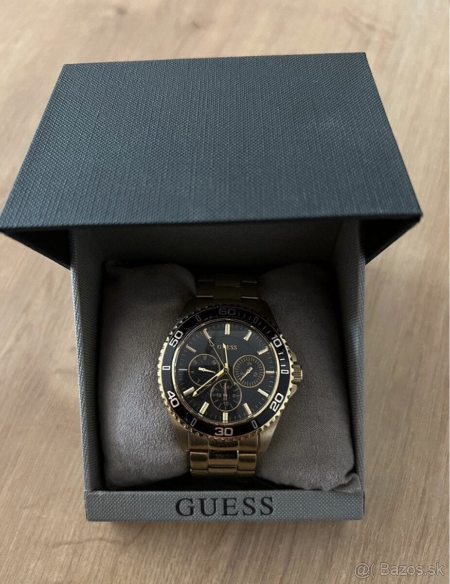  Shop Authentic Guess BFF Multifunction Black Dial Gold Steel Strap Watch for Women - W0231L3 - Luxxuri