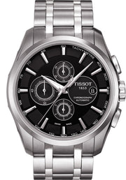  Shop Authentic Tissot Couturier Chronograph Black Dial Silver Steel Strap Watch For Men - T035.617.11.051.00 - Luxxuri