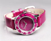  Shop Authentic Marc Jacobs Blade Red Dial Red Leather Strap Watch for Women - MBM1157 - Luxxuri