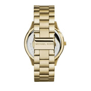  Shop Authentic Michael Kors Slim Runway Green Dial Gold Steel Strap Watch for Women - MK3435 - Luxxuri