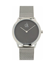  Shop Authentic Calvin Klein Minimal Grey Dial Silver Mesh Bracelet Watch for Women - K3M2212X - Luxxuri