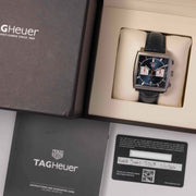  Shop Authentic Tag Heuer Monaco Automatic Chronograph Blue Dial Blue Leather Strap Watch for Men - CBL2111.FC6453 - Luxxuri
