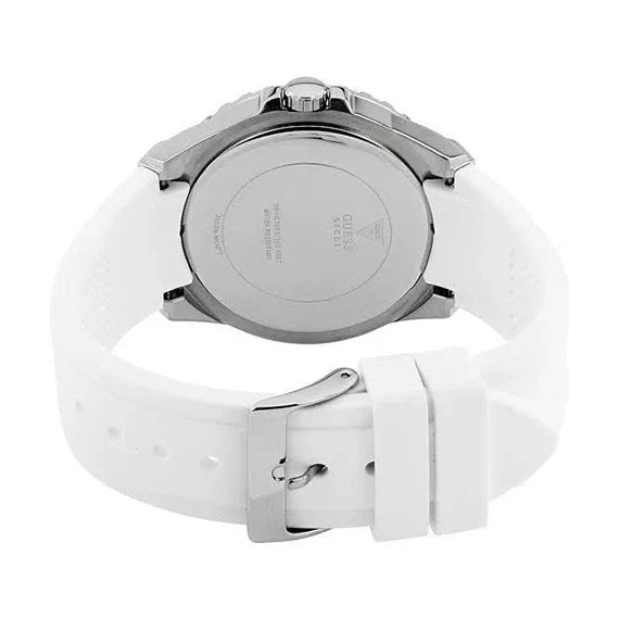  Shop Authentic Guess Zena Analog White Dial White Rubber Strap Watch For Women - W1094L1 - Luxxuri