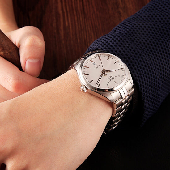  Shop Authentic Tissot PR 100 Quartz White Dial Silver Steel Strap Watch For Women - T101.410.11.031.00 - Luxxuri