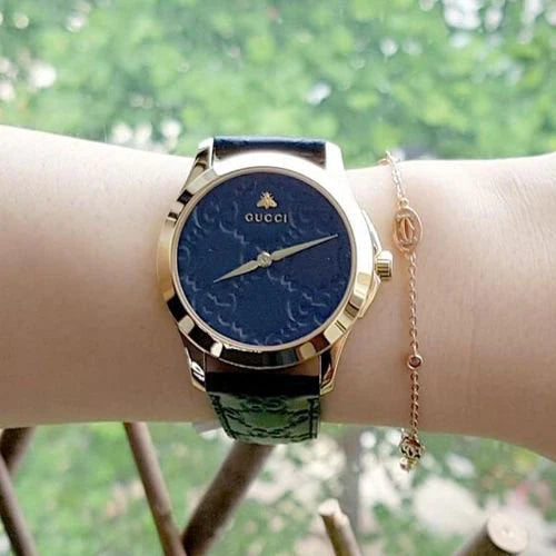  Shop Authentic Gucci G Timeless Quartz Blue Dial Blue Leather Strap Watch For Men - YA1264032 - Luxxuri