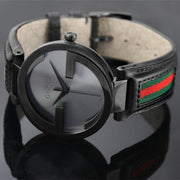  Shop Authentic Gucci Interlocking G XL Black Dial Red & Green Leather Strap Watch For Men - YA133206 - Luxxuri