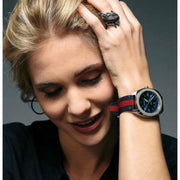  Shop Authentic Gucci GG2570 Quartz Blue Dial Blue & Red Nylon Strap Watch For Men - YA142304 - Luxxuri