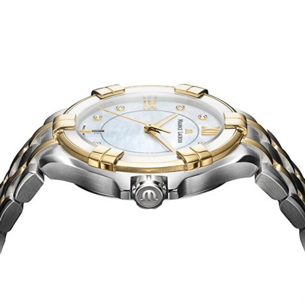  Shop Authentic Maurice Lacroix Aikon Mother of Pearl Dial Two Tone Steel Strap Watch for Women - A11006-PVY13-171-1 - Luxxuri
