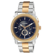  Shop Authentic Fossil Machine Blue Dial Two Tone Steel Strap Watch for Men - FS5037 - Luxxuri
