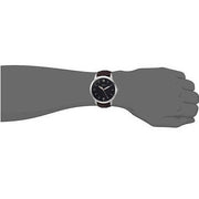  Shop Authentic Fossil The Minimalist 3H Black Dial Brown Leather Strap Watch for Men - FS5464 - Luxxuri