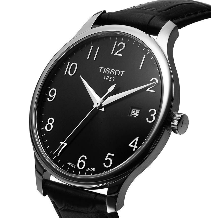  Shop Authentic Tissot T Classic Tradition Black Dial Black Leather Strap Watch For Men - T063.610.16.052.00 - Luxxuri