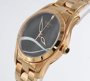  Shop Authentic Tissot T Wave Black Dial Rose Gold Steel Strap Watch For Women - T112.210.33.051.00 - Luxxuri
