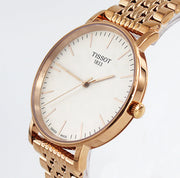  Shop Authentic Tissot Everytime Medium White Dial Rose Gold Mesh Bracelet Watch For Men - T109.410.33.031.00 - Luxxuri