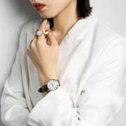  Shop Authentic Tissot T Classic Carson Premium White Dial Brown Leather Strap Watch for Women - T122.207.36.033.00 - Luxxuri
