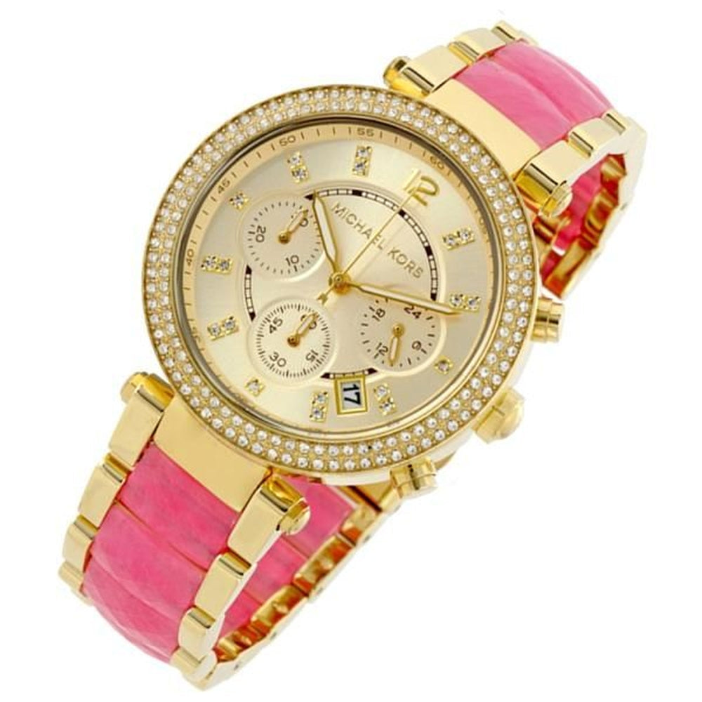  Shop Authentic Michael Kors Parker Gold Dial Two Tone Steel Strap Watch for Women - MK6363 - Luxxuri