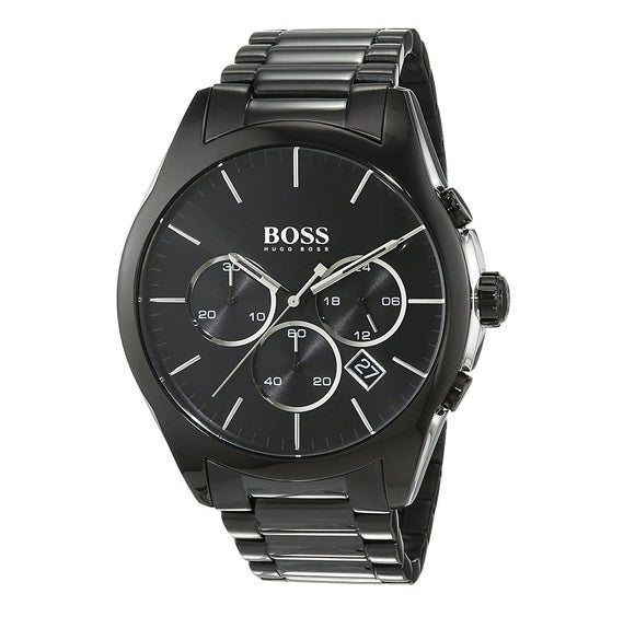  Shop Authentic Hugo Boss Onyx Black Dial Black Steel Strap Watch for Men - 1513365 - Luxxuri