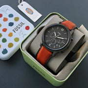  Shop Authentic Fossil Neutra Chronograph Grey Dial Brown Leather Strap Watch for Men - FS5512 - Luxxuri
