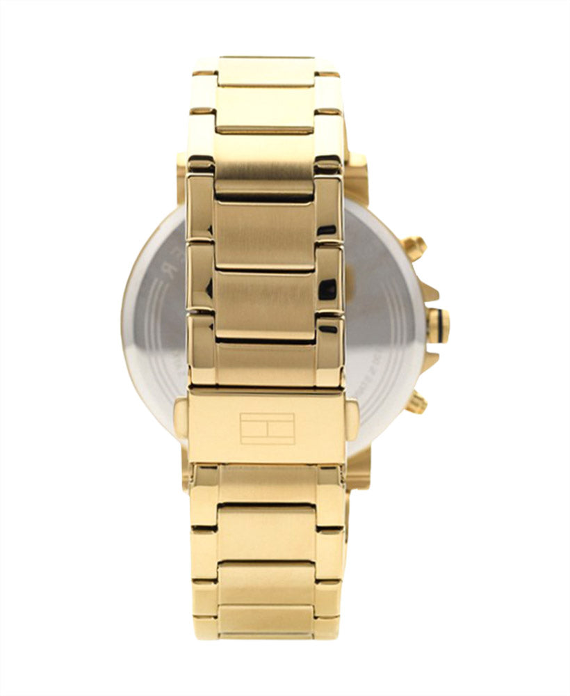  Shop Authentic Tommy Hilfiger Daniel Chronograph Blue Dial Gold Steel Strap Watch for Men - 1710384 - Luxxuri
