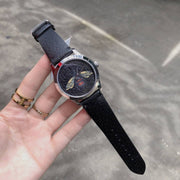  Shop Authentic Gucci G Timeless Bee Black Dial Black Leather Strap Watch For Women - YA1264067 - Luxxuri