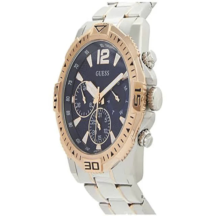  Shop Authentic Guess Commander Chronograph Blue Dial Two Tone Steel Strap Watch for Men - GW0056G5 - Luxxuri
