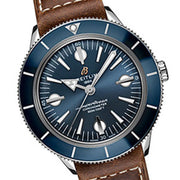  Shop Authentic Breitling Superocean Heritage '57 Blue Dial Brown Leather Strap Watch for Men - A10370161C1X1 - Luxxuri