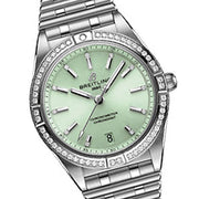  Shop Authentic Breitling Chronomat Automatic 36 Diamonds Green Dial Two Tone Steel Strap Watch for Women - A10380591L1A1 - Luxxuri
